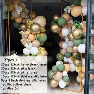 167Pc Jungle Safari Thema Feestartikelen Groene Ballonnen Guirlande Boog Kit Verjaardag Baby Shower Bos Party Christmas Decorations