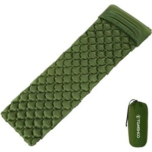 TOMSHOO Outdoor Camping Mat Opblaasbare Matras Vochtwerende Air Matras Kussen Slaapbank Strand Slaapmat met Kussen