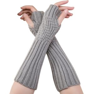 Casual Mode Unisex Semi-Lange Handschoenen Gebreide Vingerloze Winter Handschoenen Soft Mitten vrouwelijke warme handschoenen zonder vingers