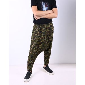 Herfst Mens Kruis Baggy camouflage Broek HipHop Patchwork Harem Joggingbroek Elastische Taille Punk Straat Joggers 050403