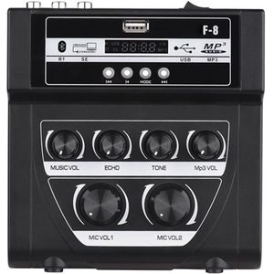 Huishoudelijke O Mixer Geluid Mini Karaoke Microfoon Stereo Echo Mixer Ondersteuning Bt Opname MP3 Us Plug