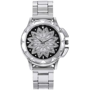 Vrouwen Rose Gouden Bloem Strass Horloges Luxe Casual Vrouwelijke Quartz Horloge Relogio Feminino 533