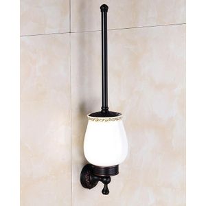 Wc Borstel Houders Antiek/Zwart/ORB Messing Toiletpot Borstel Schoon Keramische Badkamer Accessoires WC Badkamer Accessoires 9202 k