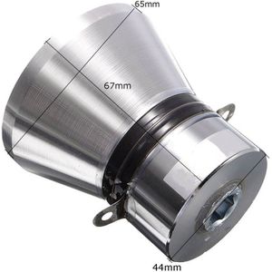 1Pcs 100W 28Khz Aluminium Ultrasone Piëzo Transducer Cleaner Zilverachtige Hoge Prestaties Ultrasone Reiniger Onderdelen