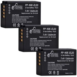 2Pcs EN-EL20 En EL20 En EL20a Batterij Voor Nikon Coolpix P1000 Nikon1 J1 J2 J3 Nikon1 AW1