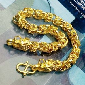 Dominant Gouden Kleuren Dragon Head Armband Voor Mannen Vrouwen Hip Hop Armband Motorfiets Party Armband Sieraden