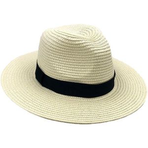 ZGYF JCH Stro Hoeden Voor Vrouwen Panama Hoed Beige Wit Mens Beach Casual Brede Rand Zomer Hawaiian Zon hoed