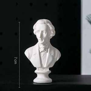 Septimius Geta Chopin George Gemmelada Hoofd Portretten Mini Gips Standbeeld Woondecoratie Hars Art & Craft Schets Praktijk R3227
