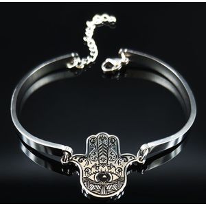 Mode Bloem Van Leven Rvs Armband Voor Vrouwen Kraal Zilver Kleur Armband Sieraden Acero Inoxidable B18353