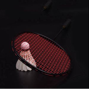 Professionele Badminton Rackets Carbon Lichtgewicht Head Heavy Racket 35 Lbs Hoge Spanning Offensief Soort Badminton Racket