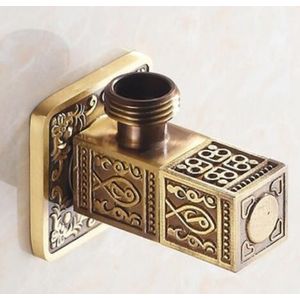 Gouden Hoek Kleppen G1/2x1/2 Keuken Badkamer Accessoires Messing Hoek Valve Voor Wc Wasbak water Afsluiter Wc