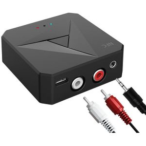 Vaorlo Nfc Draadloze Zender Ontvanger 2 In 1 Bluetooth 5.0 Adapter Met Microfoon 3.5Mm Aux Stereo Muziek Voor Hoofdtelefoon tv