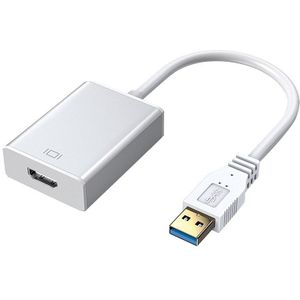 Usb 3.0 Naar Hdmi Adapter, 1080P Video Kabel Drive-Gratis Adapter, Geschikt Voor Personal Computers, laptops, Lcd Tv 'S