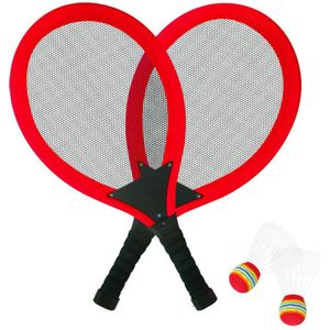 Led Lichtgevende Badminton Racket Set Lichtgewicht Badminton Shuttle Spel Set Voor Outdoor Indoor Sport Activiteiten
