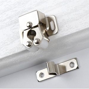 10Pcs Kabinet Roller Catch Brons Kast Deurklinken Voor Kast Meubels Hardware (Met Schroeven)