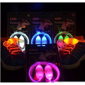 5 Set Cool LED Schoenveters Flash Party schaatsen Gloeiende Veters voor Jongens Meisjes Mode Lichtgevende Schoen snaren