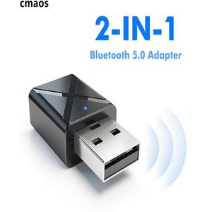 Cmaos Usb Draadloze Bluetooth 5.0 Receiver Adapter Music Speakers 3.5Mm Aux Auto Stereo Audio Adapter Voor Tv Hoofdtelefoon