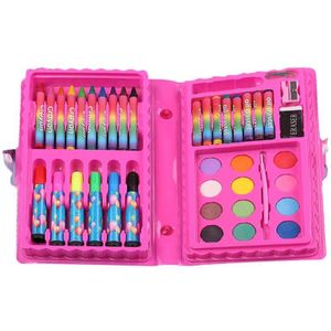 Kids 40Pcs Wax Krijt Aquarel Pen Set Kids Water Kleur Potlood Schilderen Art Marker Kleur Schilderen Graffiti Krijt Pen