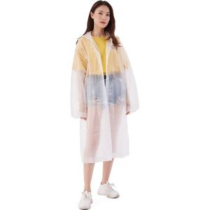 Mannen Vrouwen Regenjas Outdoor Regenkleding Eva Doek Hoodie Lange Regen Waterdichte Outdoor Wandelen Reizen Vissen Klimmen Regen Jas