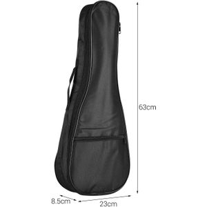 26 Inch Tenor Ukulele Tas Ukelele Uke Rugzak Case 5 Mm Padding Met Verstelbare Schouderbandjes Handvat Zwart