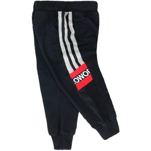 2022 Aankomst Kinderen Katoenen Broek Broek Jongens Mode Baby Boy Kleding Uitloper Zwarte Streep Elastische Taille Sport Lange Broek