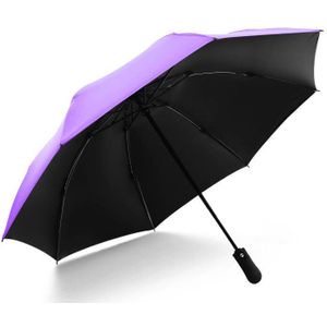 Effen Kleur Volautomatische Opvouwbare Paraplu Zakelijke Gentleman Een Open Business Mannen Korte Handvat Paraplu