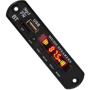 12V Bluetooth Mp3 Decoder Board Mp3 Speler Car Kit Fm Radio Tf Usb Wma Aux O Ontvanger
