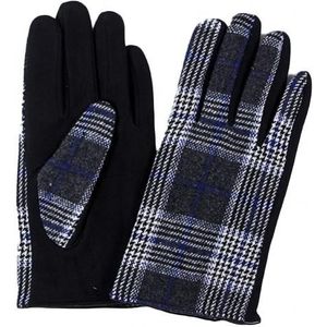 Mannen Mode Herfst Winter Plaid Volledige Vinger Handschoenen Bind Warme Wanten casual houndstooth size handschoenen Kleding Decor Accessoire