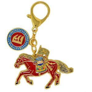 Feng Shui Windhorse Succes Rode Sleutelhanger W4266