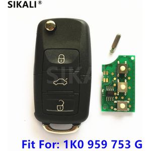 Auto Afstandsbediening Sleutel 434 MHz ID48 Chip voor Seat 1K0959753G 5FA009263-10 Altea/Leon/Toledo Voertuig 2004-