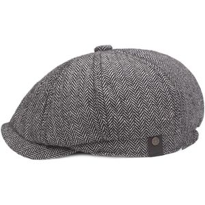 Unisex Newsboy Caps Detective Hats Retro Flat Caps ChapeauWarm Tweed Octagonal Hat For Male Autumn Winter Women Berets Caps