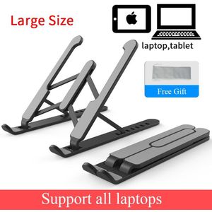 Verstelbare Opvouwbare Laptop Stand Antislip Desktop Notebook Houder Laptop Houder Voor Macbook Pro Air Ipad Pro Dell Hp grote Maat