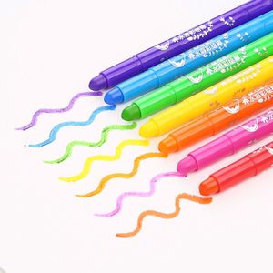 M &amp; G 24/36/48 Kleuren Super Glad Twistable Aquarel Krijt Water Kleur School Oliepastels Voor Kids Wax kleurpotloden Aquarel Pen