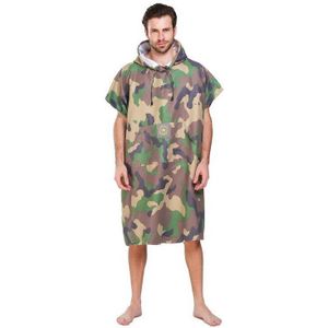 Jungle Camouflage Sport Handdoek Gewaad Badhanddoek Outdoor Volwassen Hooded Strandlaken Poncho Badjas Handdoeken Vrouwen Man Badjas