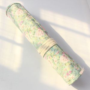 Verf Borstels Pencil Bag Roll Up Dikke Canvas Wrap Pouch 20 Houder Case Organizer Pouch Perfecte Opslag Voor Borstel Make up