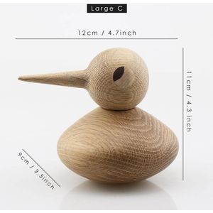 Nordic Vogel Beeldjes Natuurlijke Houten Sculpturen Handstand Vogels Diy Dier Ambachten Abstracte Vogel Bithday Set Mode Ontwerpen