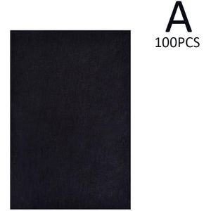 100 Stks/Set Zwart A4 Copy Carbon Papier Schilderen Graphite Schilderen Leesb Schilderen Accessoires Papier Tracing Herbrui E7O3