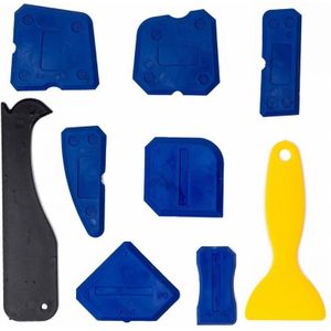 4/5/9 Pcs Window Deur Siliconen Glas Cement Schraper Tool Siliconenkit Spreader Spatel Schraper Cement removal Tool Kit