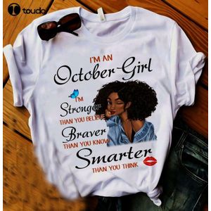 Oktober Giften Ik Ben Een Oktober Vrouwen Meisje T-shirt