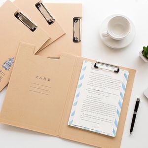 Papier Double Board Klembord Clip Single-Clip Schrijfblok Boek Hangable Map A4 Notepad Bestand Hardboard Kantoorbenodigdheden