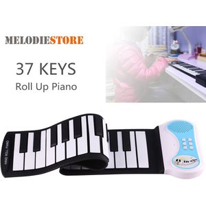Professionele 37 Toetsen Silicon Flexibele Hand Roll Up Piano Soft Draagbare Elektronische Keyboard Orgel Muziek Voor Kinderen Student
