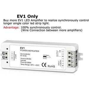 LED Dimmer Versterker 12V 5V 24V 36V 8A PWM Draadloze RF 2.4G Touch Remote Helderheid aanpassing Schakelaar voor Enkele Kleur LED Strip