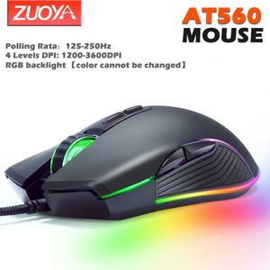 Originele Bedrade Rgb Gaming Mouse Optical Gamer Muizen Verstelbare Dpi Met Backlight Voor Laptop Computer Pc Professionele Game
