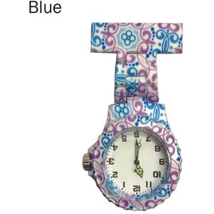 Kleurrijke Silicone Ronde Wijzerplaat Quartz Pocket Verpleegster Horloge Quartz Broche Arts Verpleegkundige Opknoping Horloges XRQ88