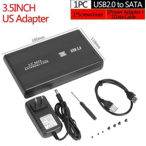 Duurzaam Hard Disk Case Effen Kleur 3.5 Inch Externe Harde Schijf Behuizing Sata Naar USB3.0 Adapter Voor Laptop Computer