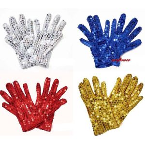 Halloween Sequin Pols Handschoenen Voor Party Dance Event Kids Unisex Kostuum Kerst