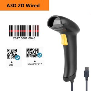 Hstem T8 - Draadloze Barcode Scanner - USB Opladen - 2D - 200 Scans per Seconde