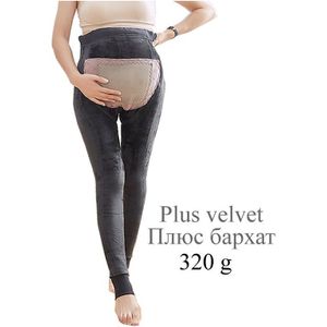 Vrouwen Moederschap kleding Winter Warm Zwangere kleding Straling bescherming Leggings Verdikte Fluwelen Fleece Zwangere Broek