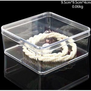 Acryl Opbergdoos Case Transparant Ketting Armband Sieraden Organizer RING Oorbel Sieraden Container DIY Bead Box