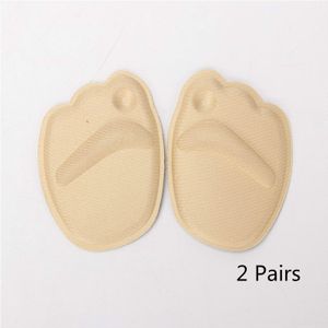 2 Pairs Voorvoet Binnenzool Schoenen Pads Hoge Hak Zachte Binnenzool Anti-Slip Voet Bescherming Voet Kussens Spons Pijnbestrijding voetverzorging